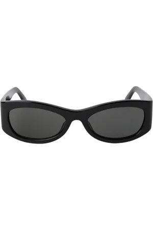 AMBUSH Tilbehør, Dame, Sort, 57 MM, Retro Oval Solbriller Kvinder UV Beskyttelse