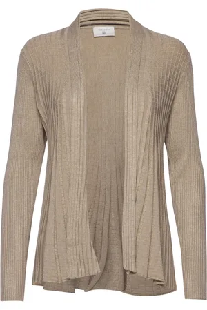 Freequent Strik, Dame, Brun, S, Uld, Elegant Cardigan til Kvinder