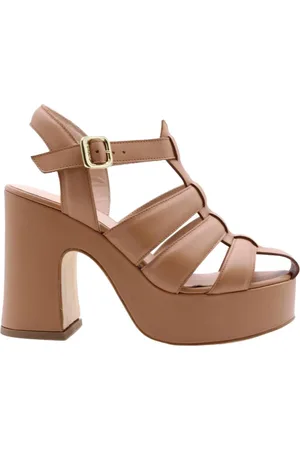 Scapa Sko, Dame, Brun, 36 EU, Elegant Højhælede sandaler