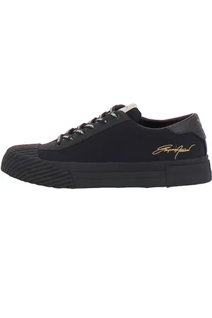 Emporio Armani Sko, Herre, Sort, 40 EU, Uld, Stilfulde Herresneakers