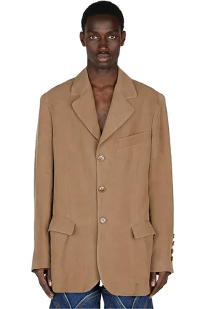 Vivienne Westwood Jakke, Herre, Brun, M, Linned, Rebellisk Linned Blazer