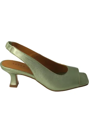 Pedro Miralles Sko, Dame, Grøn, 39 EU, Læder, Metallic Højhælede sandaler