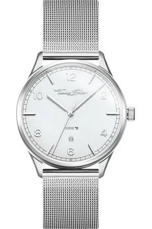 Thomas Sabo Tilbehør, unisex, Grå, ONE SIZE, Uld, Code TS Sølv Hvid Ur