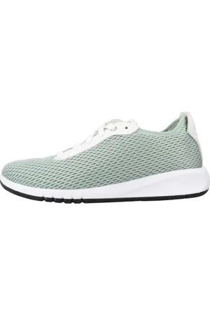 Geox Sko, Dame, Grøn, 38 EU, Uld, Stilfulde damesneakers