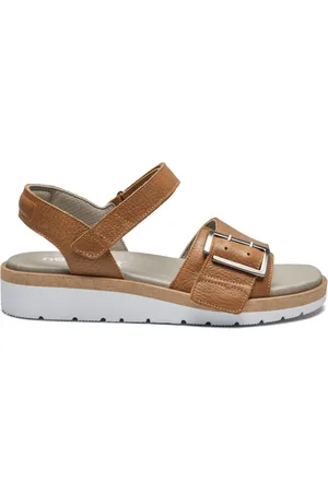 New Feet Sko, Dame, Brun, 42 EU, Komfortable Flade Sandaler til Kvinder