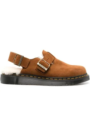 Dr. Martens Sko, Herre, Brun, 43 EU, Uld, Shearling Mules i Pecan