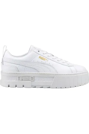 PUMA Sko, Dame, Hvid, 41 EU, Tyl, Urban Glamour Street Style Sneakers