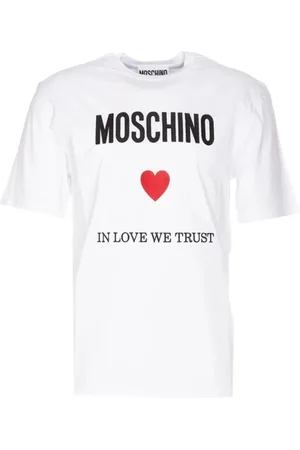 Moschino Top, Herre, Hvid, M, Kortærmet T-shirt