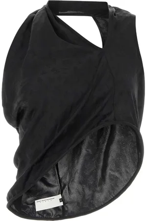 Kiko Kostadinov Top, Dame, Sort, M, Satin, Sort Satin Heide Top