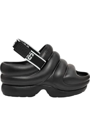 UGG Sko, Dame, Sort, 40 EU, Forhøj sommerstilen med flade sandaler