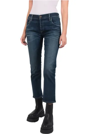 Citizens of Humanity Jeans, Dame, Blå, W27, Uld, Stilfulde Cropped Jeans