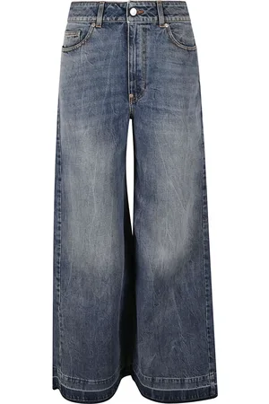 Stella McCartney Jeans, Dame, Blå, W27, Bomuld, Vintage Wide Jeans