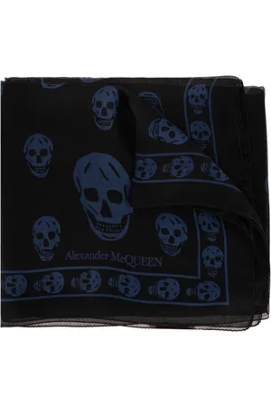 Alexander McQueen Tilbehør, Herre, Sort, ONE SIZE, Silketørklæde