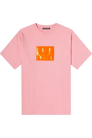 Acne Studios Top, Dame, Lyserød, M, Bomuld, Bubblegum Logo T-Shirt
