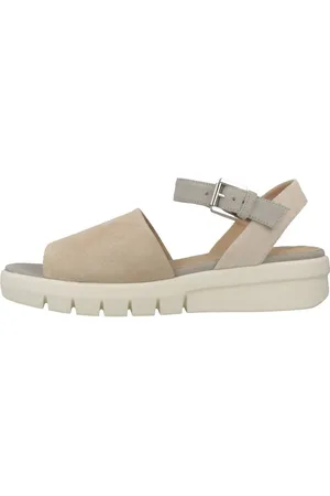 Geox Sko, Dame, Brun, 38 1/2 EU, Uld, Stilfulde Flade Sandaler