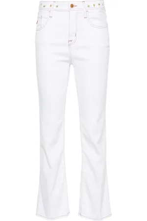 Jacob Cohen Jeans, Dame, Hvid, W30, Denim, Boot-Cut Denim Jeans