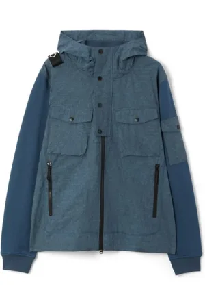 MA.STRUM Jakke, Herre, Blå, L, Bomuld, Ink Navy-S Tie-Dye Jakke