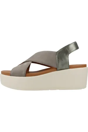 Geox Sko, Dame, Flerfarvet, 36 EU, Elegante Flade Sandaler til Kvinder