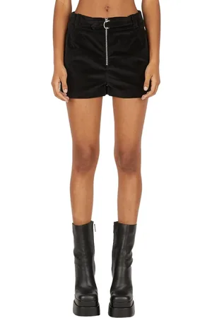 Capasa Milano Shorts, Dame, Sort, 2XS, Bomuld, Velour Spænde Shorts