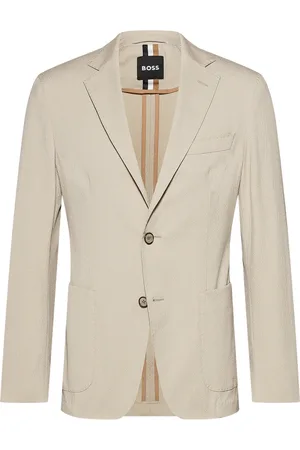 HUGO BOSS Jakke, Herre, , M, Bomuld, Slim Fit Seersucker Jakke