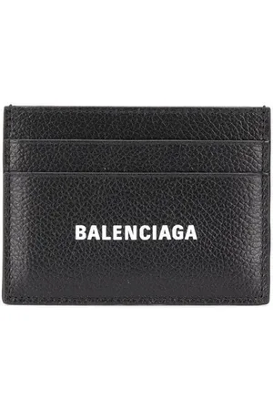 Balenciaga Tilbehør, Herre, Sort, ONE SIZE, Uld, Stilfuld Kortkontantholder
