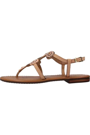 Geox Sko, Dame, Lyserød, 37 EU, Uld, Stilfulde Flade Sandaler til Kvinder