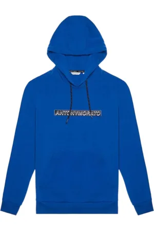 Antony Morato Sweathshirts & Hoodies, Herre, Blå, XL, Bomuld, Slim Fit Cotton Hoodie