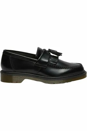 Dr. Martens Sko, Herre, Sort, 42 EU, Læder, Sorte Tassel Loafers til Mænd