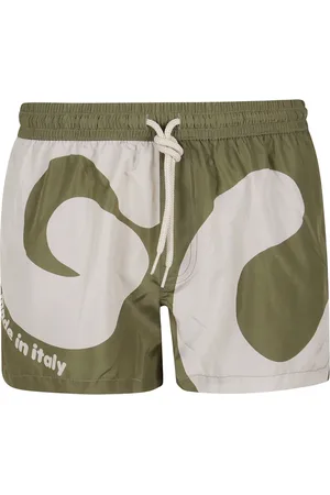 GCDS Badetøj, Herre, Grøn, S, Logo Badeshorts