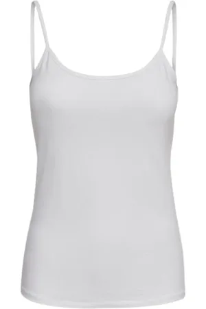 ONLY Top, Dame, Hvid, L, Bomuld, Bomuld Singlet Top