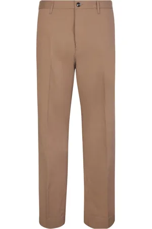 Nine In The Morning Bukser, Herre, , S, Bomuld, Taupe Slim Fit Suit Bukser