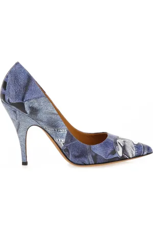 Moschino Sko, Dame, Blå, 37 EU, Denim, Vintage Denim Patchwork Pumps