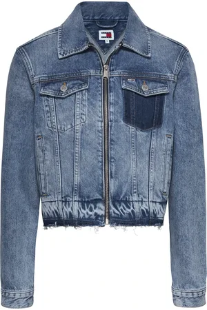 Tommy Hilfiger Jakke, Dame, Blå, 2XS, Denim, Vintage Denim Jacket