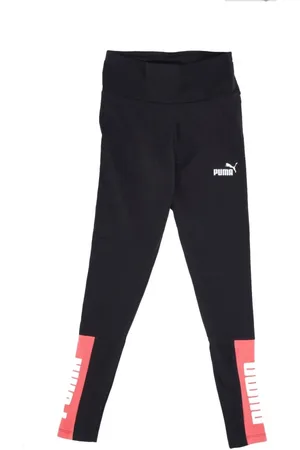 PUMA Bukser, Dame, Sort, S, Colorblock Leggings Sort/Laks