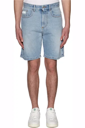 GCDS Shorts, Herre, Blå, W29, Uld, Stilfulde Bermuda Shorts til Sommeren