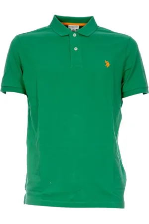 U.S. Polo Assn. Top, Herre, Grøn, 2XL, Bomuld, Klassisk Polo Skjorte