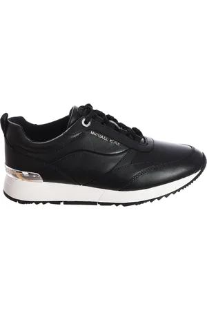 Michael Kors Sko, Dame, Sort, 38 1/2 EU, Læder, Glamourøs Stride Sneaker