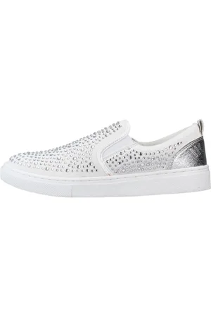 Lumberjack Sko, Dame, Hvid, 39 EU, Uld, Stilfulde Slip-On Sneakers til Kvinder