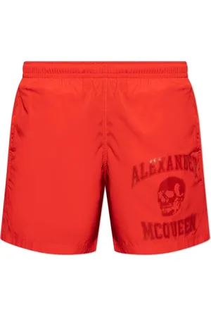 Alexander McQueen Badetøj, Herre, Rød, S, Badeshorts
