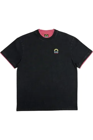 Deus Ex Machina Top, Herre, Grå, L, Fed Grafisk Tee Løs Pasform