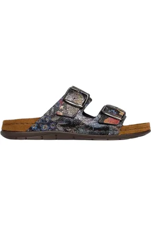 Rohde Sko, Dame, Flerfarvet, 35 EU, Uld, Blomstermotiv damesandal