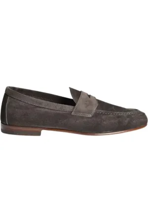 HENDERSON BARACCO Sko, Herre, Brun, 40 EU, Uld, Klassisk Loafer i Ruskind