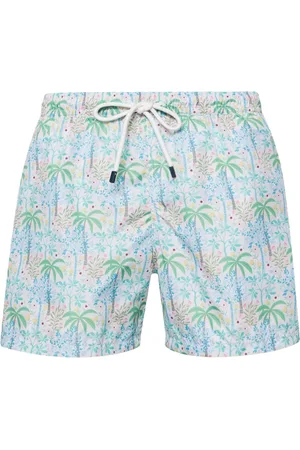 FEDELI Badetøj, Herre, Flerfarvet, L, Polyester, Polyester Badeshorts med Snøre