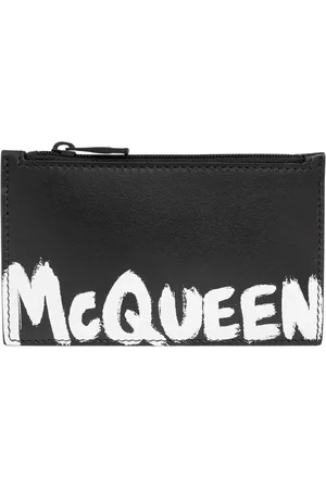 Alexander McQueen Tilbehør, Herre, Sort, ONE SIZE, Kortholder med logo