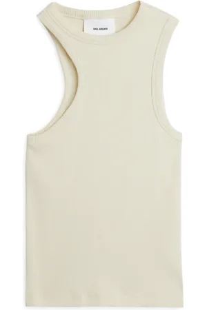 Axel Arigato Strik, Dame, Gul, M, Bomuld, Scoop Tank Top