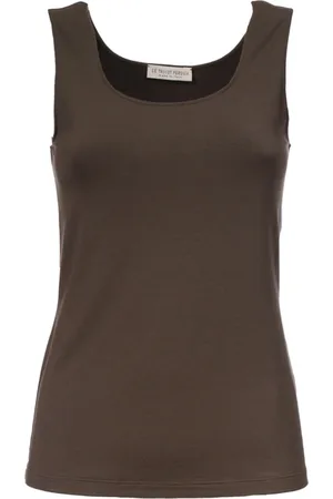 LE TRICOT PERUGIA Top, Dame, Brun, XL, Kakao Viskose Top Ærmeløs Regular Fit