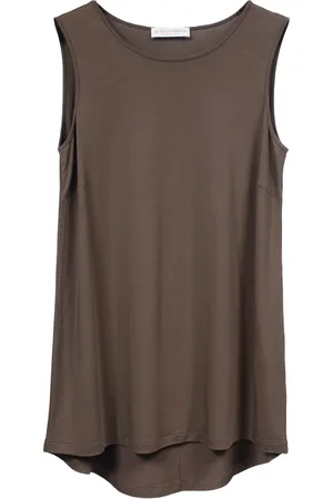 LE TRICOT PERUGIA Top, Dame, Brun, S, Kakao Viskose Top Ærmeløs Regular Fit