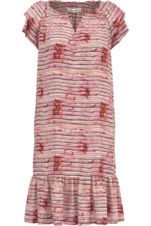 Co`Couture Kjole, Dame, Flerfarvet, S, Polyester, Sunrise Crop Tiecc Line Kjole