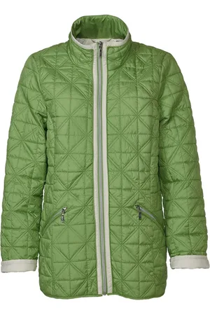 Danwear Jakke, Dame, Grøn, 5XL, Uld, Quiltet Ghita Jakke i Æblegrøn