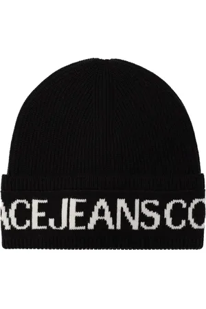 VERSACE Tilbehør, Herre, Sort, ONE SIZE, Uld, Stilfulde Hatte Kollektion